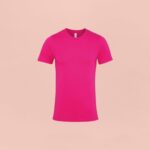 Camiseta personalizada fucsia en Ribeira
